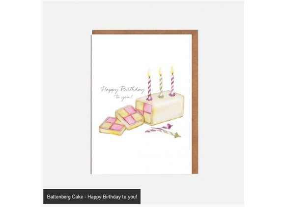 Battenberg Cake - Happy Birthday to you!