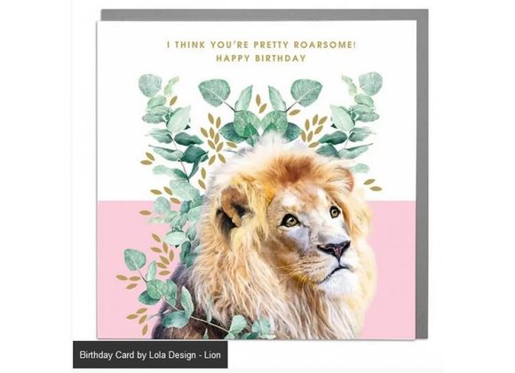 Lion - Birthday Card by Lola Design