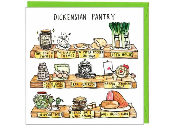 Dickensian Pantry - Jelly Armchair Card