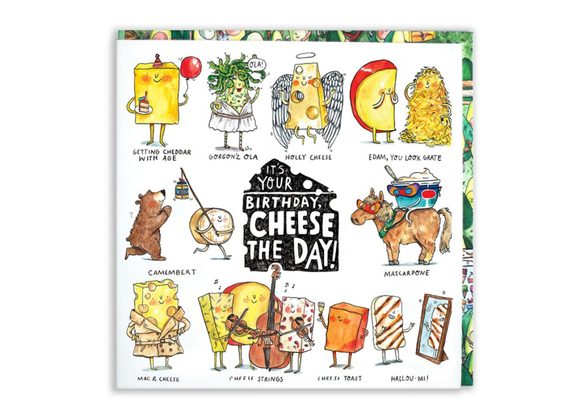 It's your birthday, Cheese the day! - Jelly Armchair card