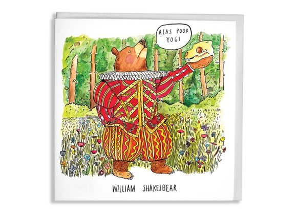 William Shakesbear ( Alas Poor Yogi) - Jelly Armchair card.