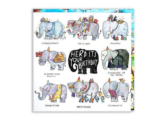Herd Its Your Birthday (Elephants) - Jelly Armchair 