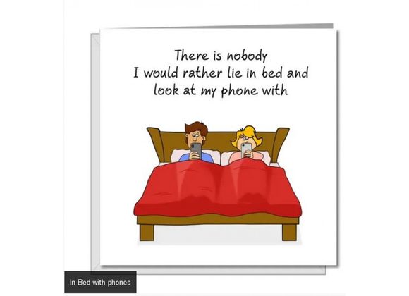 In Bed with phones