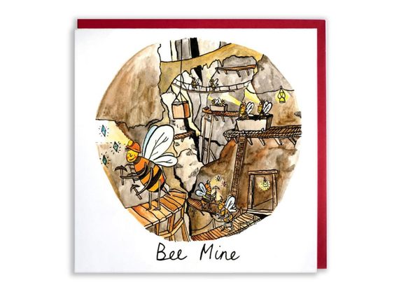 Bee Mine Valentines Card