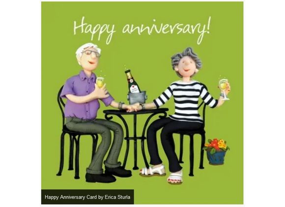 Happy Anniversary Card by Erica Sturla