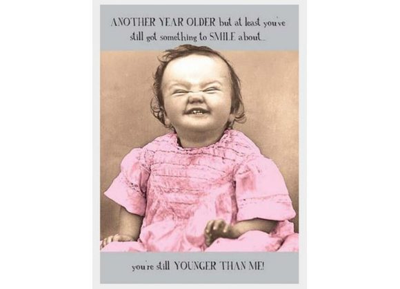 Little Girl Grinning card by Pigment