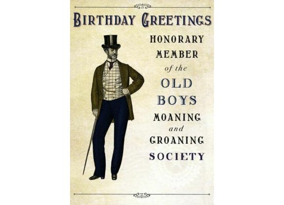 Old Boys Moaning and Groaning Society Card