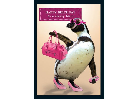 Happy Birthday to a classy bird Card