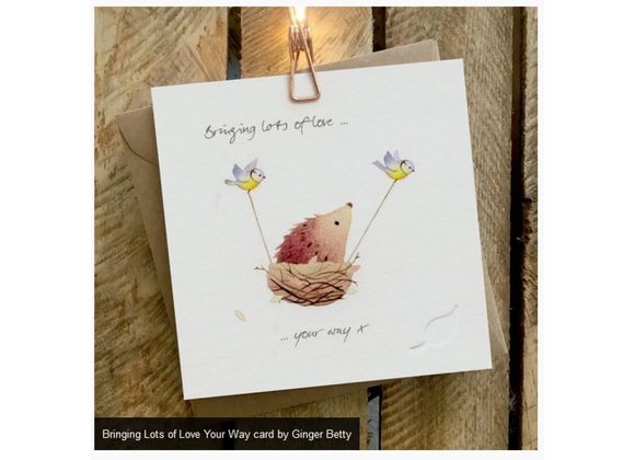 Bringing Lots of Love Your Way card by Ginger Betty