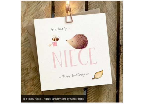 To a lovely Niece... Happy Birthday card by Ginger Betty