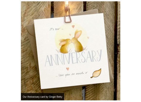 Our Anniversary card by Ginger Betty 