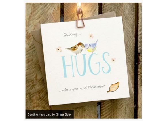 Sending Hugs card by Ginger Betty