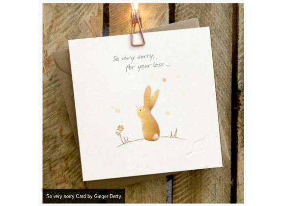 Sorry for you loss, Card by Ginger Betty