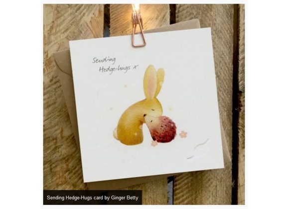 Hedge-Hugs card by Ginger Betty