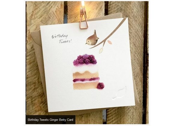 Birthday Tweets Ginger Betty Card