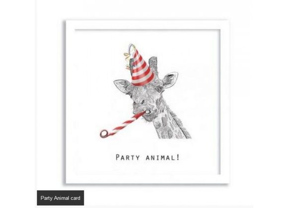 Party Animal card by Sarah Boddy