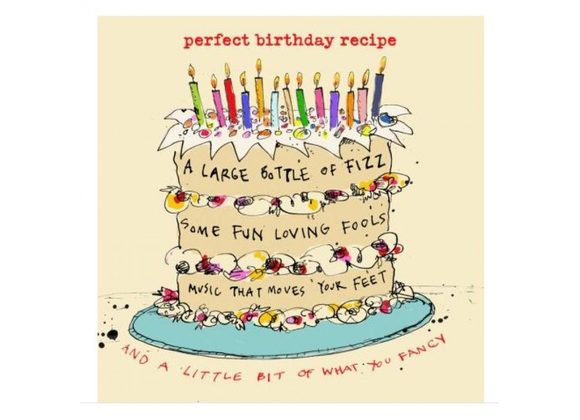 Perfect Birthday Recipe Greetings Card