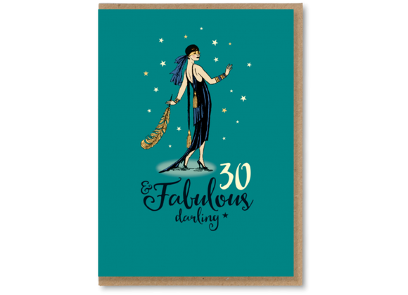 30th Birthday Card by Typecast