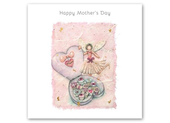 Fairy & Chocolates Happy Mothers Day card By Berni Parker - 