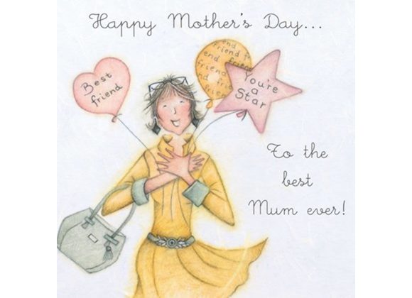 Best Mum Ever, Mother's Day card By Berni Parker