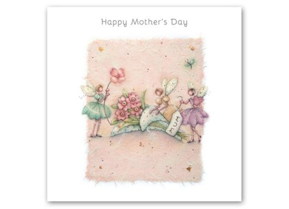 Fairies & Flowers Happy Mothers Day card, By Berni Parker 