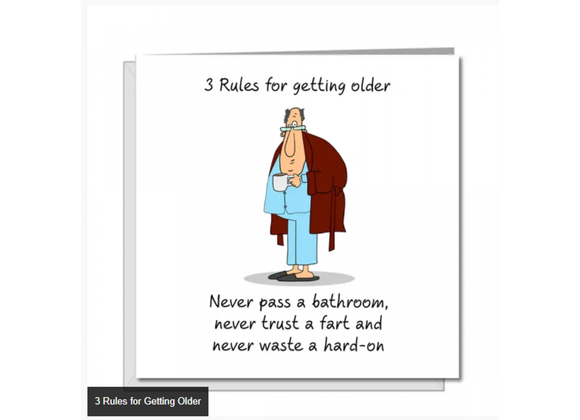 3 Rules for Getting Older