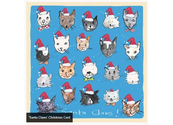 'Santa Claws' Christmas Card