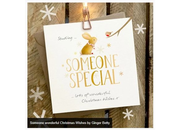 Someone wonderful Christmas Wishes by Ginger Betty