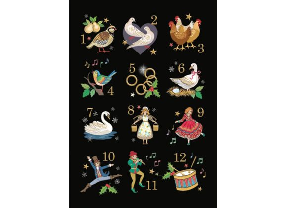 Twelve Days - Christmas Jewels card by Bug Art