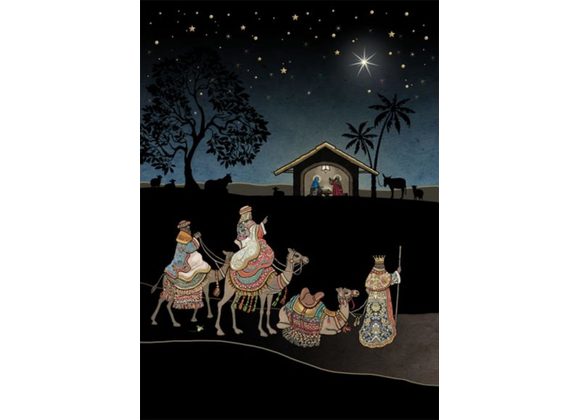 Kings Approach - Christmas Jewels card by Bug Art