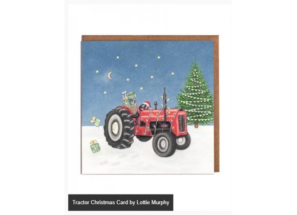 Tractor Christmas Card by Lottie Murphy