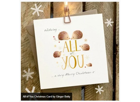 All of You Christmas Card by Ginger Betty