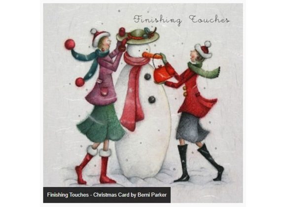 Finishing Touches - Christmas Card by Berni Parker