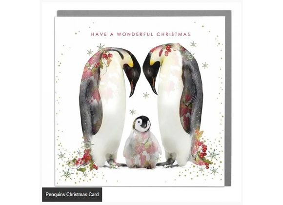 Penquins Christmas Card