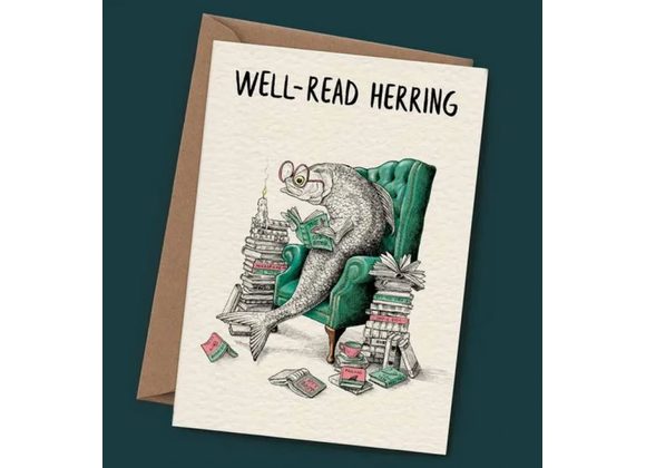 Well-Read Herring - Card by Bewilderbeest