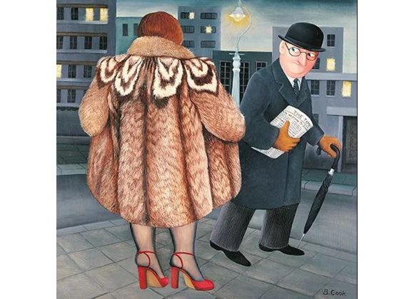 My Fur Coat by Beryl Cook