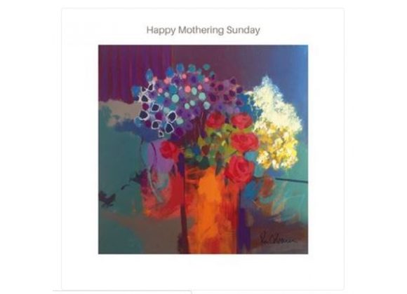 Happy Mothering Sunday - Abstract Flowers