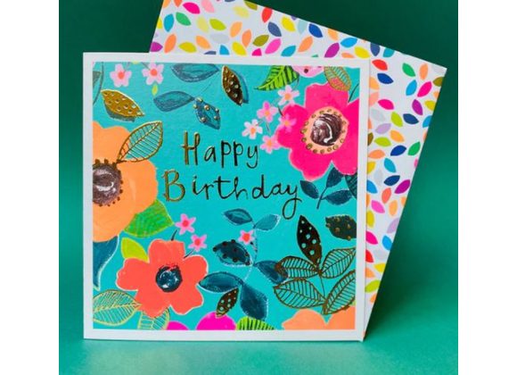 Floral Happy Birthday -  by Paper Salad