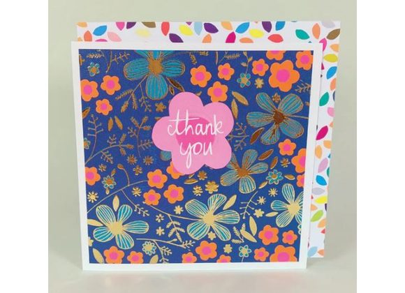 Thank You - Floral card by Paper Salad