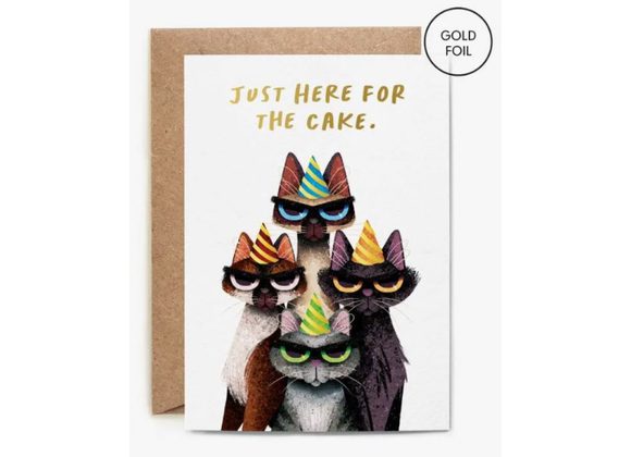 Just Here For The Cake - Card by Folio