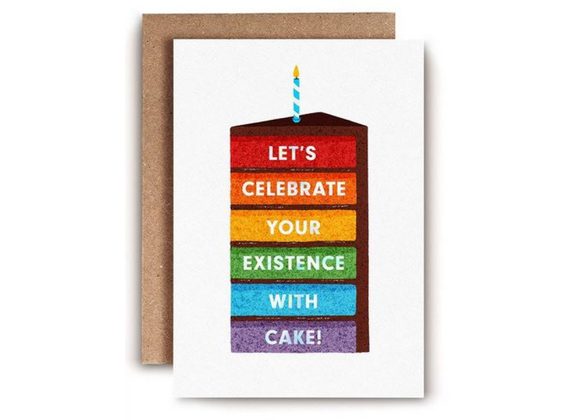 Rainbow Birthday Cake - card by Folio 