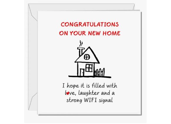 Congratulations on your new home...