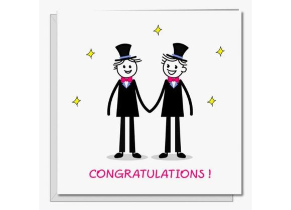 LGBT Gay Engagement / Wedding Card