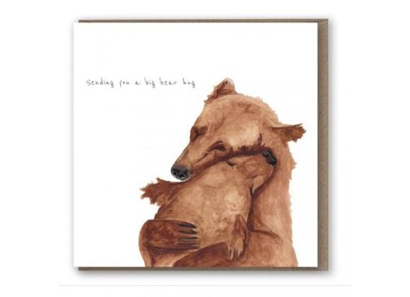 Bear Hug Card by lil wabbit
