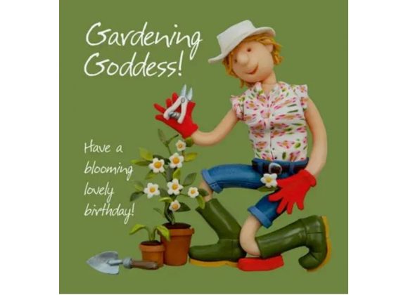 Gardening Goddess card by Erica Sturla