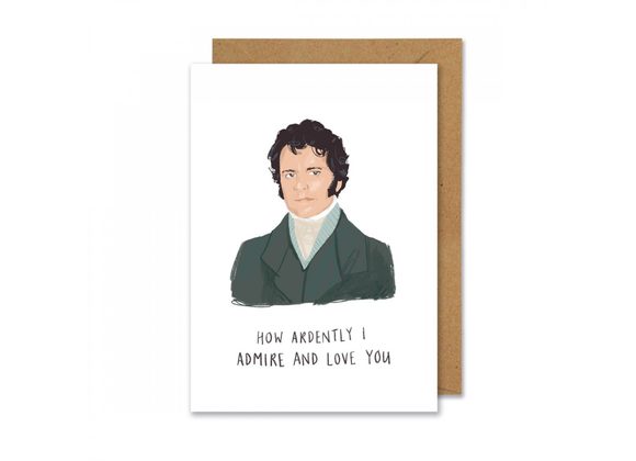 Mr Darcy - How ardently I admire and love you - Middle Mouse Card