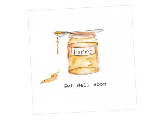 Get Well Soon Card by Crumble & Core - Jar of Honey
