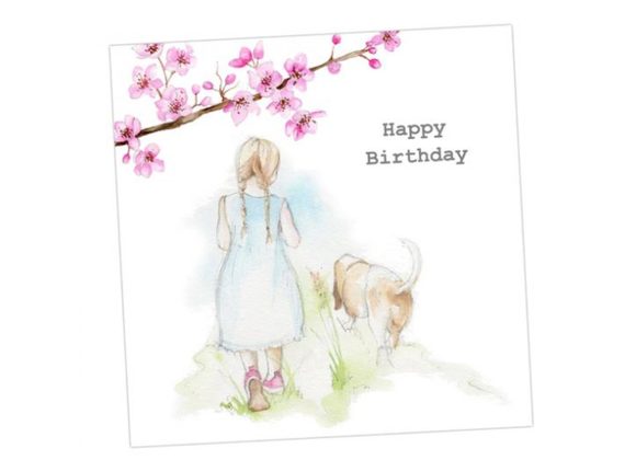 Happy Birthday Card by Crumble & Core - Walkies 