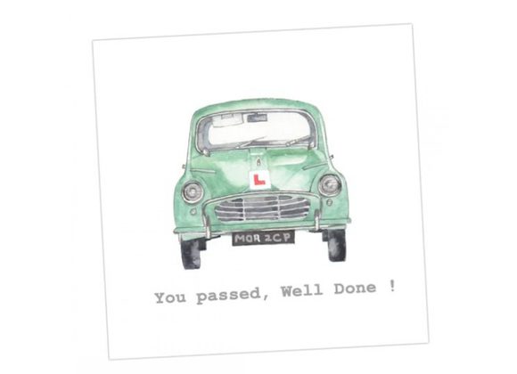 Passed Driving Test Card by Crumble & Core