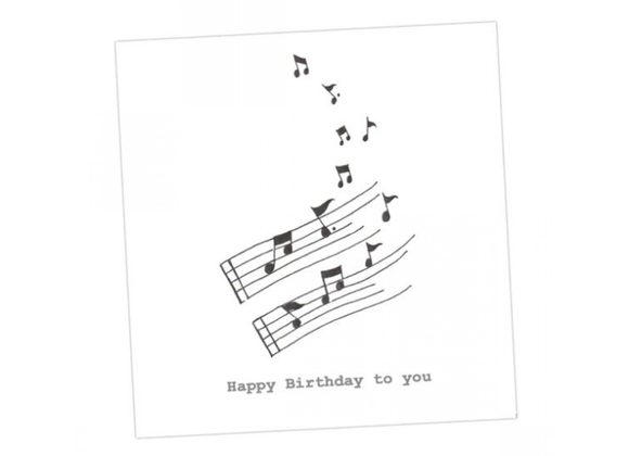  Happy Birthday Card by Crumble & Core - Music